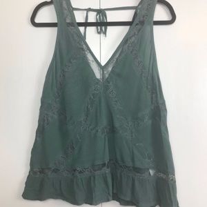 American Eagle Sage Blouse Tank